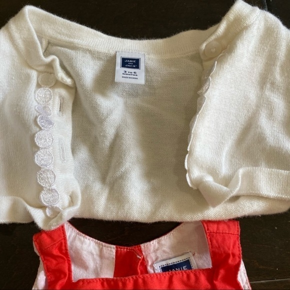 JANIE and Jack Top and Jacket 3-6 months - Picture 3 of 4